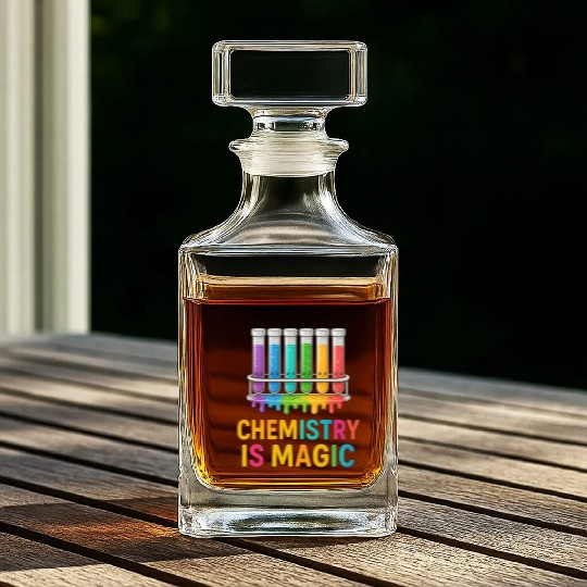 Chemistry Is Magic Whiskey Decanters