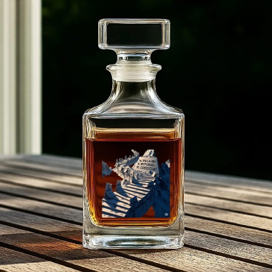 "You Won’t Always Be Motivated—Be Consistent" Whiskey Decanters