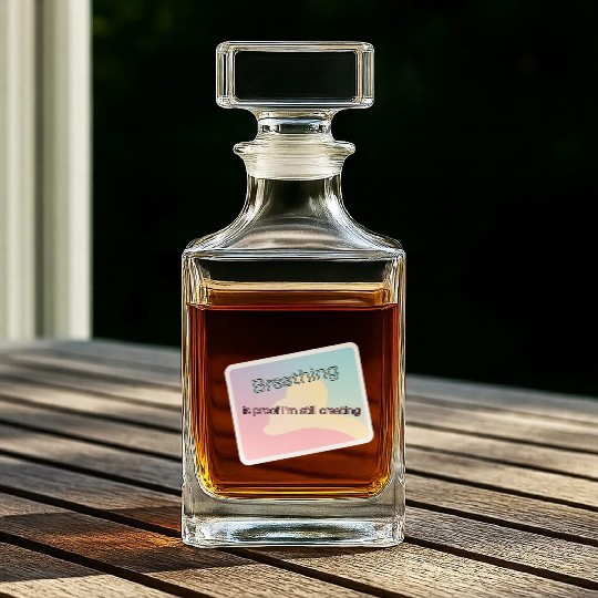 Proof of Creativity Breath Quote Whiskey Decanters
