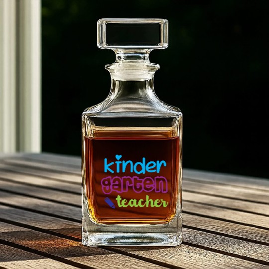 Proud Kindergarten Teacher – Back to School Whiskey Decanters