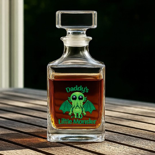Daddy’s Little Monster Cute Baby Cthulhu Whiskey Decanters