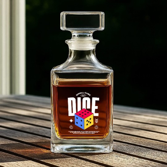 Dice Whiskey Decanters | Funny Board Game & RPG Dice