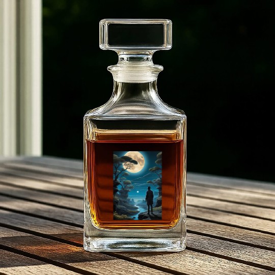 Mystical Night Under the Full Moon Whiskey Decanters
