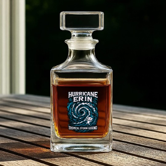 Hurricane Erin Tropical Storm Legend Whiskey Decanters