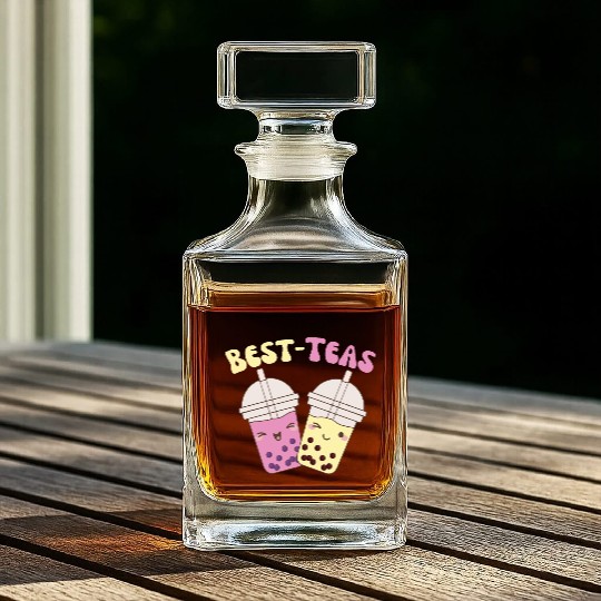 Best-Teas Cute Kawaii Bubble Tea Boba Tea Whiskey Decanters