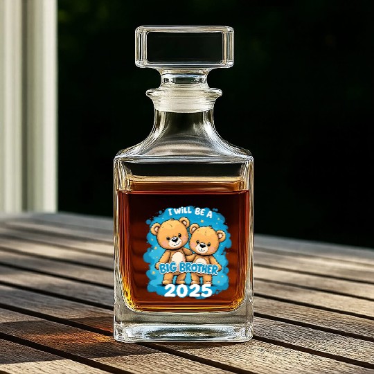 I Will Be Big Brother 2025 Teddy Bear Whiskey Decanters