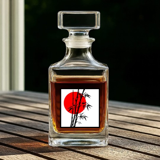 Japanese Bamboo Serenity Whiskey Decanters