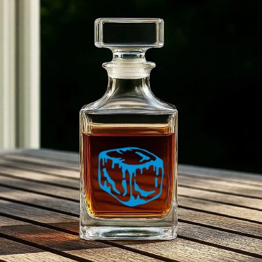 Ice Cube Design Whiskey Decanters