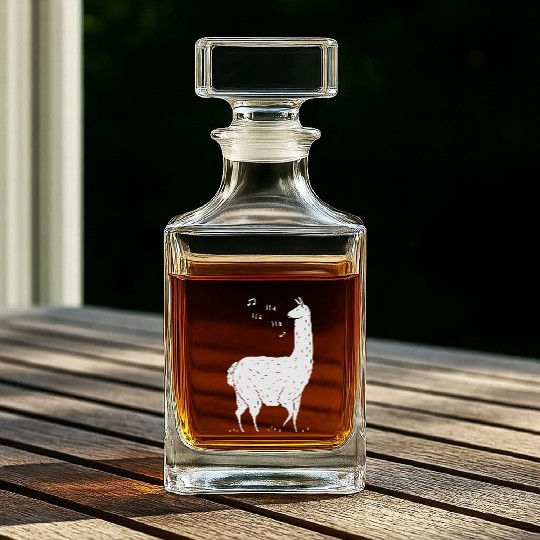 SONG OF THE LLAMA Whiskey Decanters