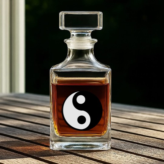 jing jang (Ying Yang) Whiskey Decanters