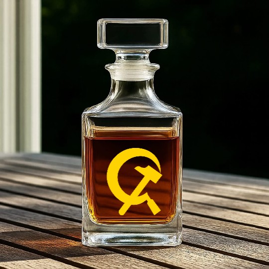 Hammer and sickle Whiskey Decanters