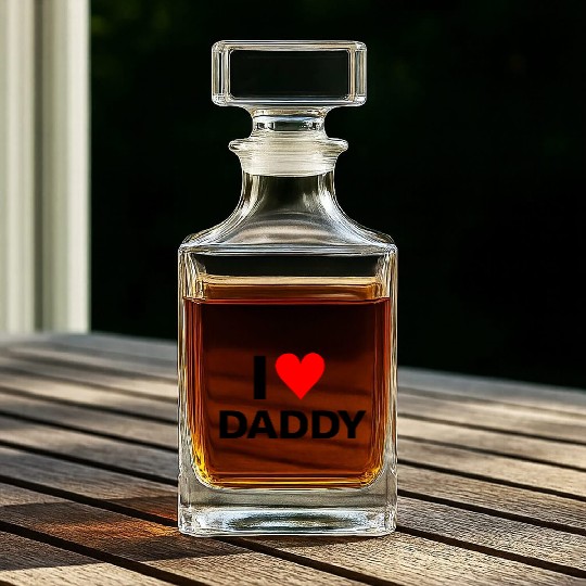 I Love Daddy Whiskey Decanters