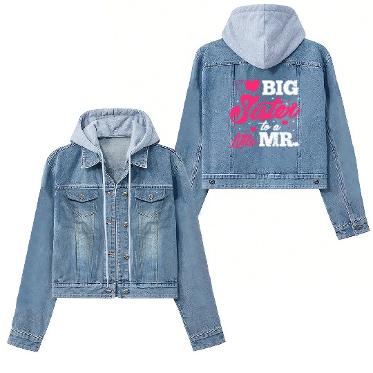 Big Sister To A Little Mr. Women's Denim Jackets
