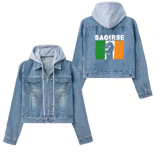 Saoirse Irish Republican Conservative Capitalist I Women's Denim Jackets