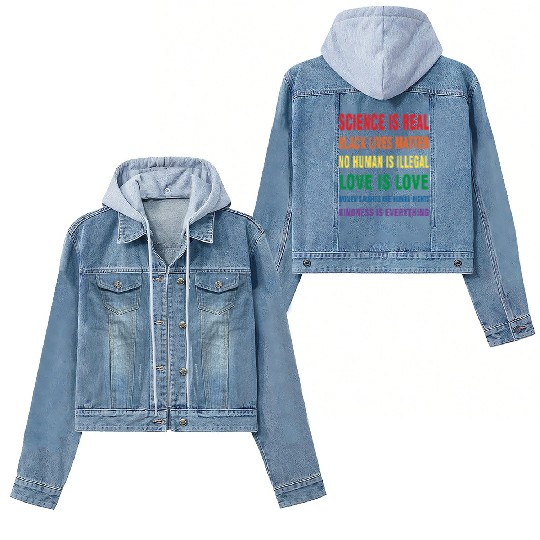Science is real Women's Denim Jackets
