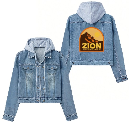 zion national park Women's Denim Jackets