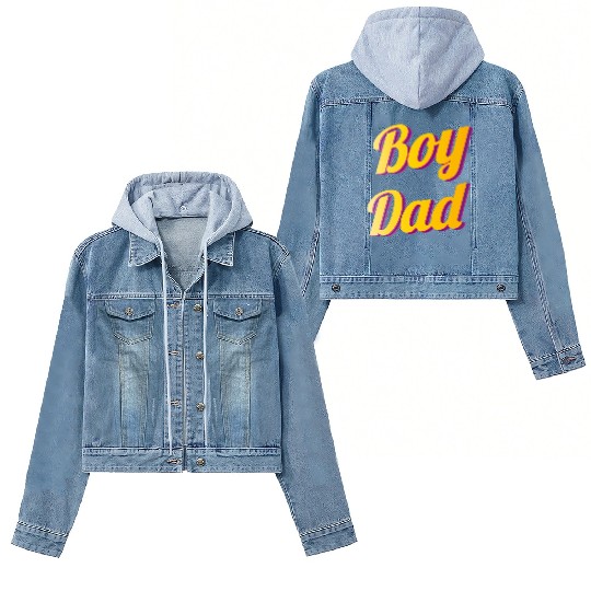 Boy Dad Best Dad Ever Women's Denim Jackets