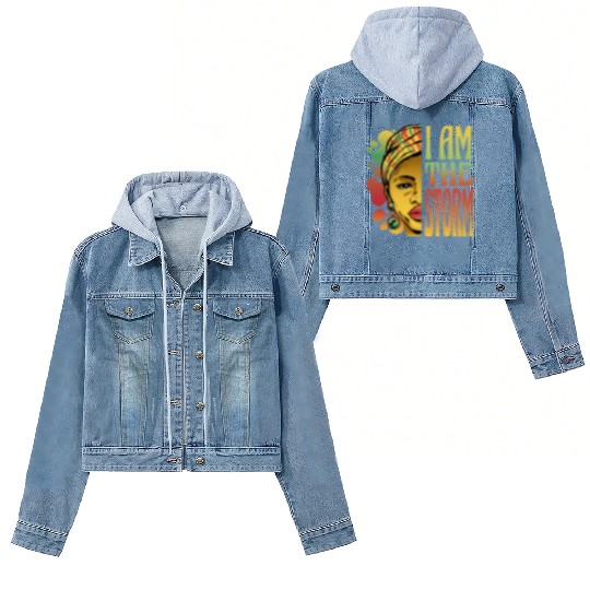 I'm the storm I'm the storm gift inspiration store Women's Denim Jackets