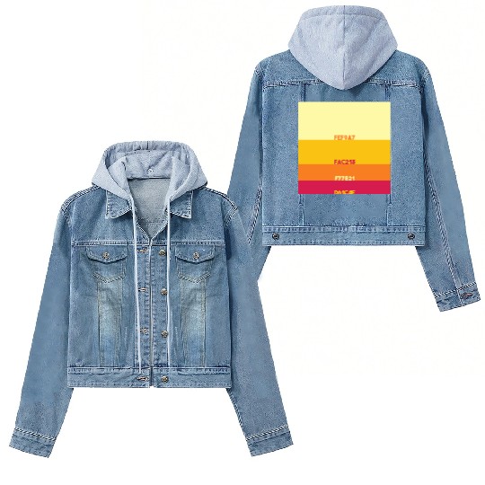 Hex Summer Sunset Women's Denim Jackets