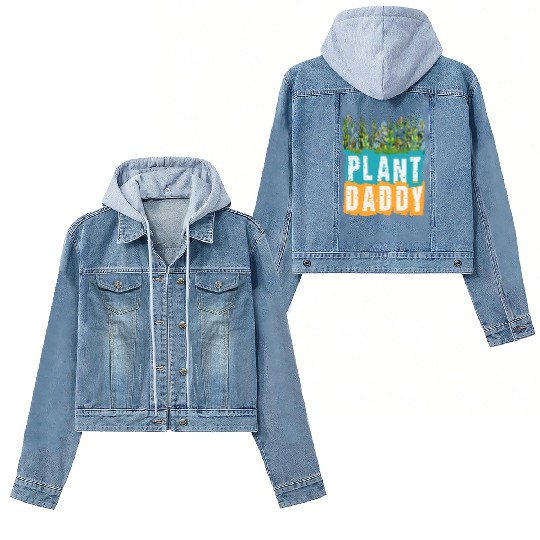 Fathers Day Gardener Plant Daddy Women's Denim Jackets