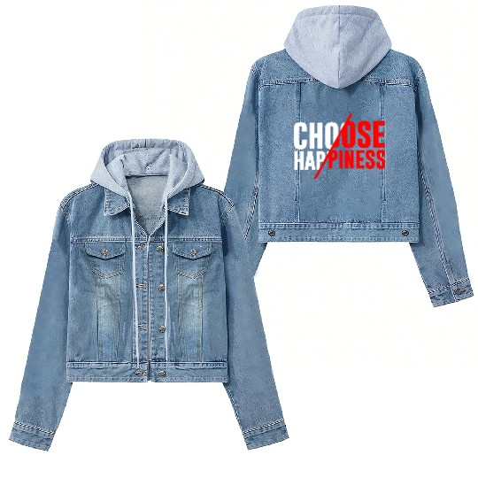 Choose Happiness Women's Denim Jackets