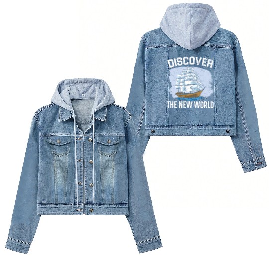 Discover The New World Columbus Day Navigator Women's Denim Jackets