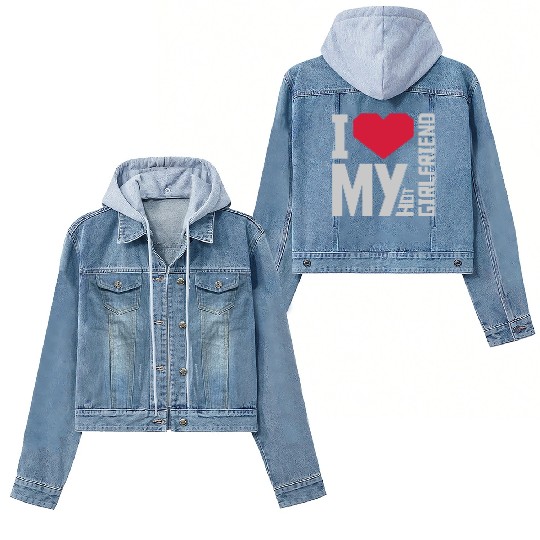 I love my girlfriend Women's Denim Jackets