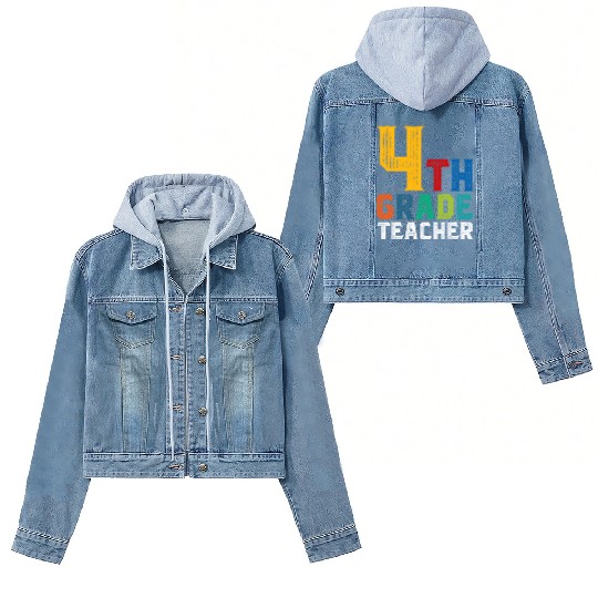 4th Grade Teacher Women's Denim Jackets