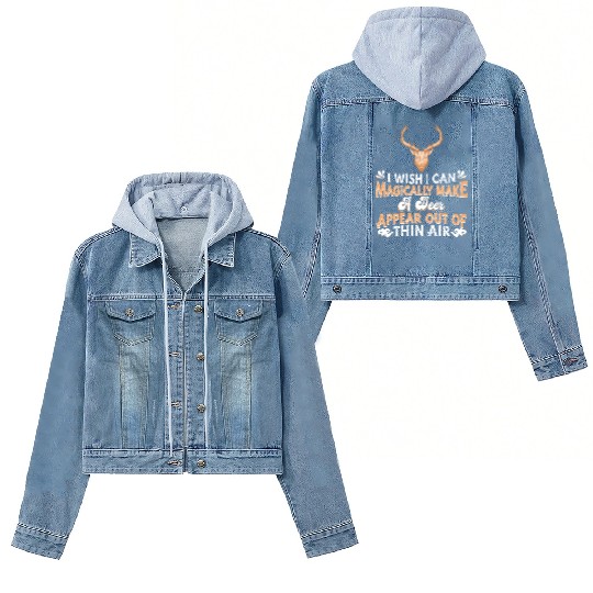 Deer Reindeer Women's Denim Jackets
