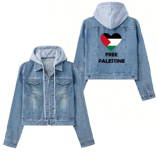 free palestine Women's Denim Jackets
