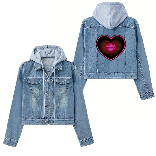 geek big heart Women's Denim Jackets