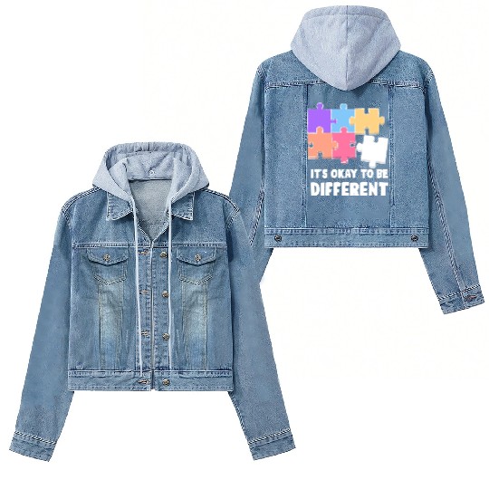 Funny Autism Teacher Women's Denim Jackets