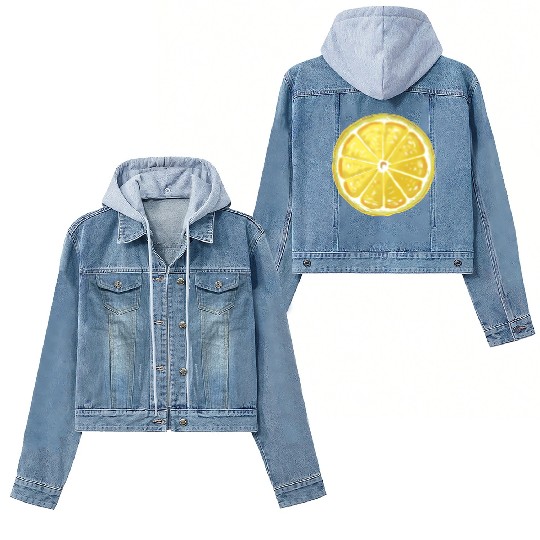 Lemon style design Women's Denim Jackets