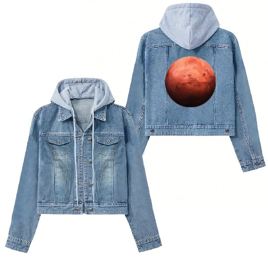 Space astronaut science planets astronomy design Women's Denim Jackets