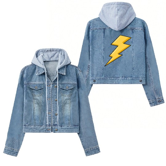 Bolt of lightning, lightning, bolt Women's Denim Jackets