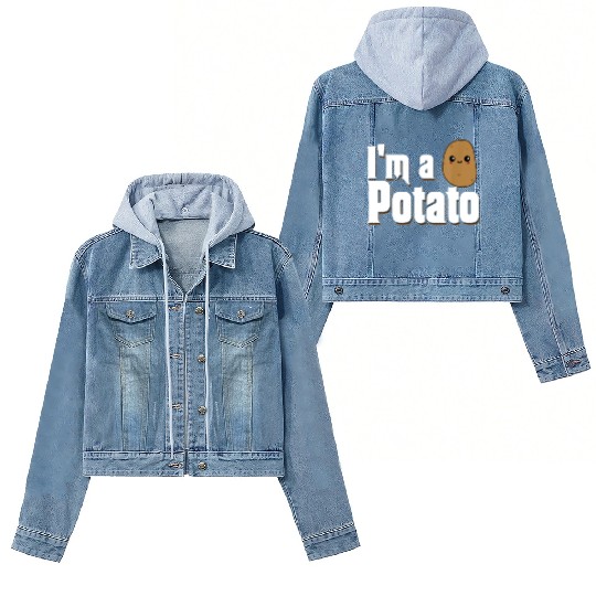 I am a Potato Fries Cute Costume Potatoes Lovers Women's Denim Jackets