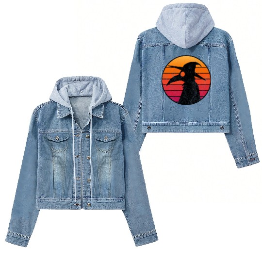 The Plague Doctor Costume Kids Retro Sun Plague Women's Denim Jackets