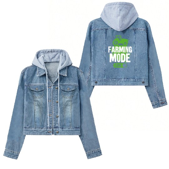 Farming Farmer Vintage Tractor Women's Denim Jackets