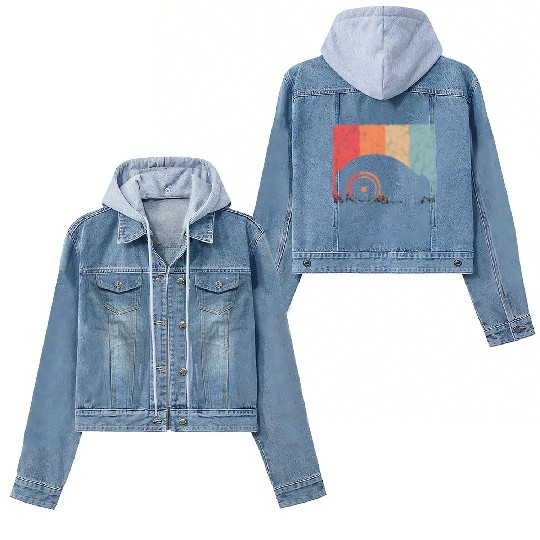 Mähroboter Retro Lawn Robot Vintage Women's Denim Jackets
