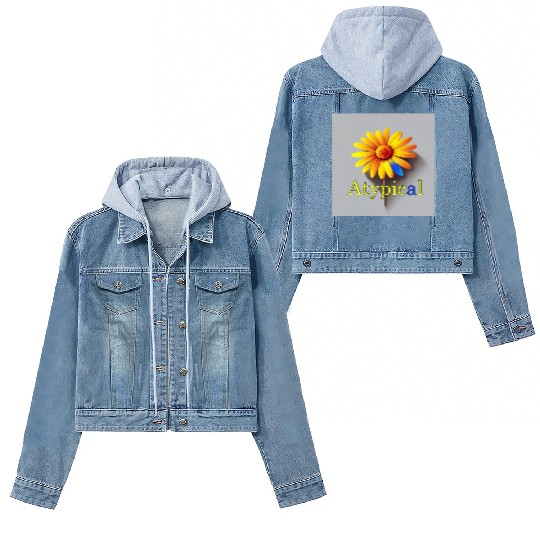 Colorful flower, atypical or neurodivergent Women's Denim Jackets