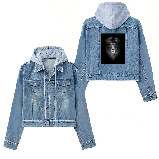 The Majestic Lion Head Women's Denim Jackets unisex