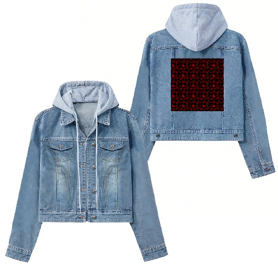 Tiling pattern seamless pattern geometric pattern Women's Denim Jackets