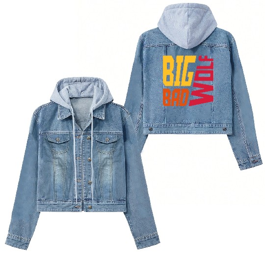 big bad wolf quote Women's Denim Jackets