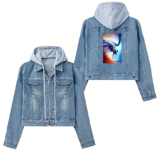 Alien insect Women's Denim Jackets