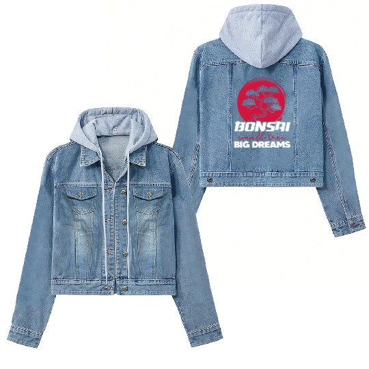 Bonsai Small Tree Big Dreams Women's Denim Jackets