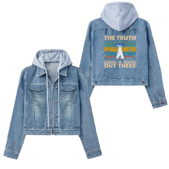 The Truth Is Out There Storm Raid Area 51 Alien Women's Denim Jackets