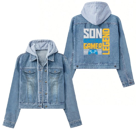 son brother gamer legend Women's Denim Jackets