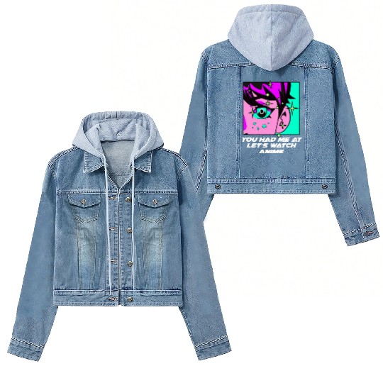 Had Me at Lets Watch Anime Couples Japanese Lovers Women's Denim Jackets