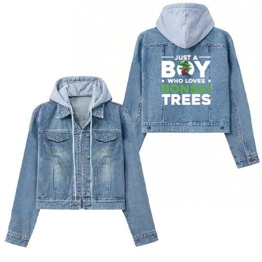 Bonsai Tree Owner Gift Bonsai Tree Gardening Women's Denim Jackets