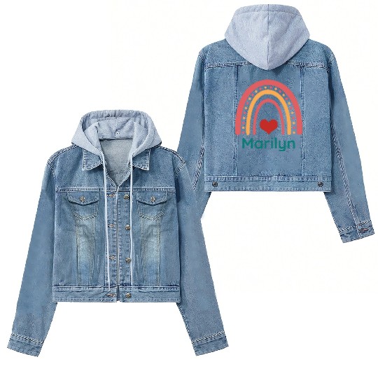 Marilyn Vintage Boho Rainbow Women's Denim Jackets